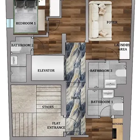 Stunning 3br 3bathroom 3ac Near Metro D6 *